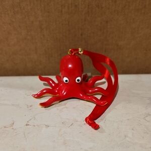 Virgin Cruise Lines 2025 Red Octopus Ornament